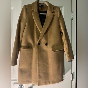 Fully lined camel coat
